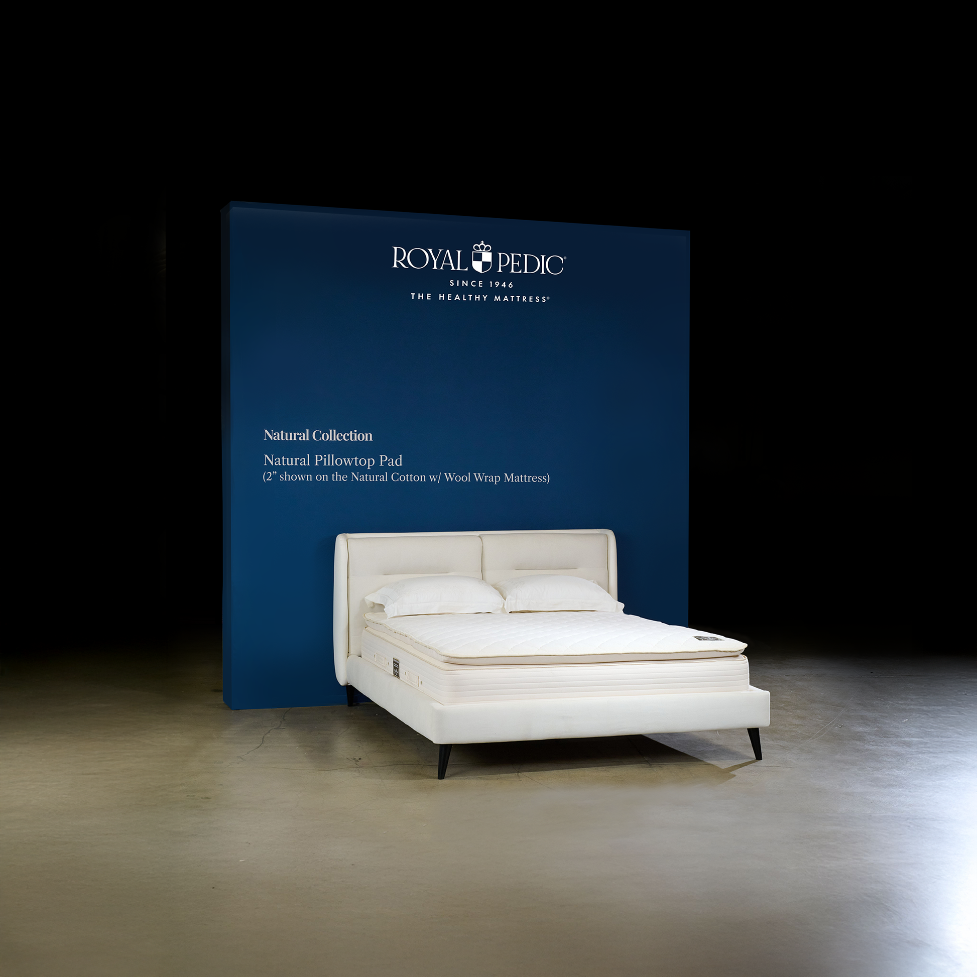 ROYAL PEDIC - Natural Pillowtop Pads with Stretch Knit Upgrade