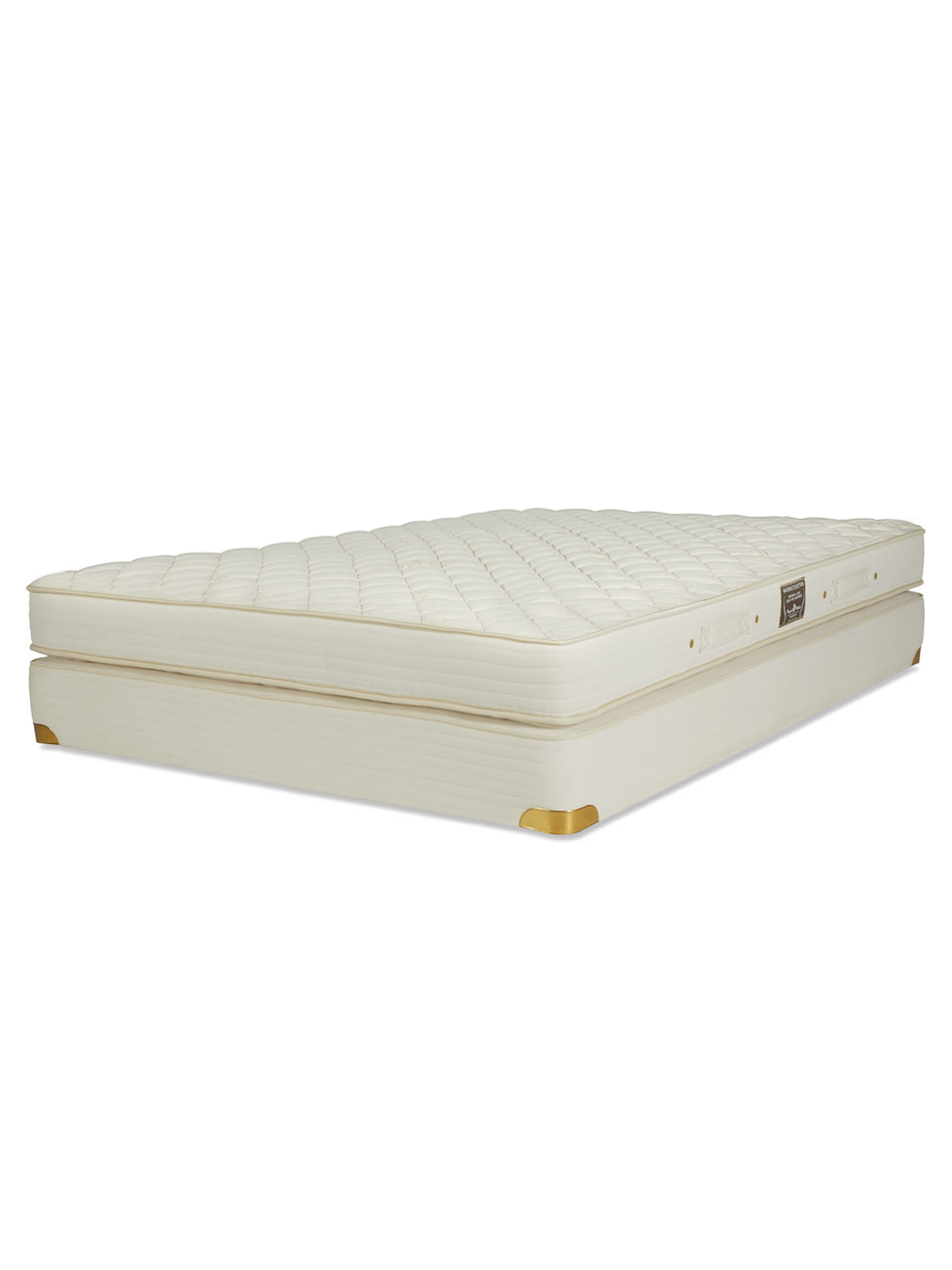White Royal-Pedic mattress on a white background