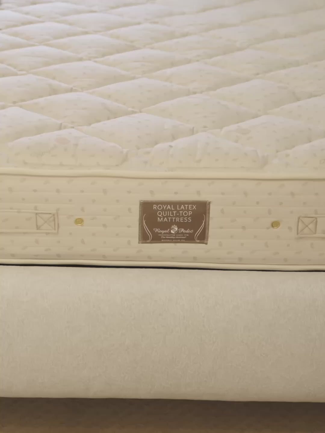 Load video: ROYAL PEDIC - Royal Latex Quilt-Top Mattress