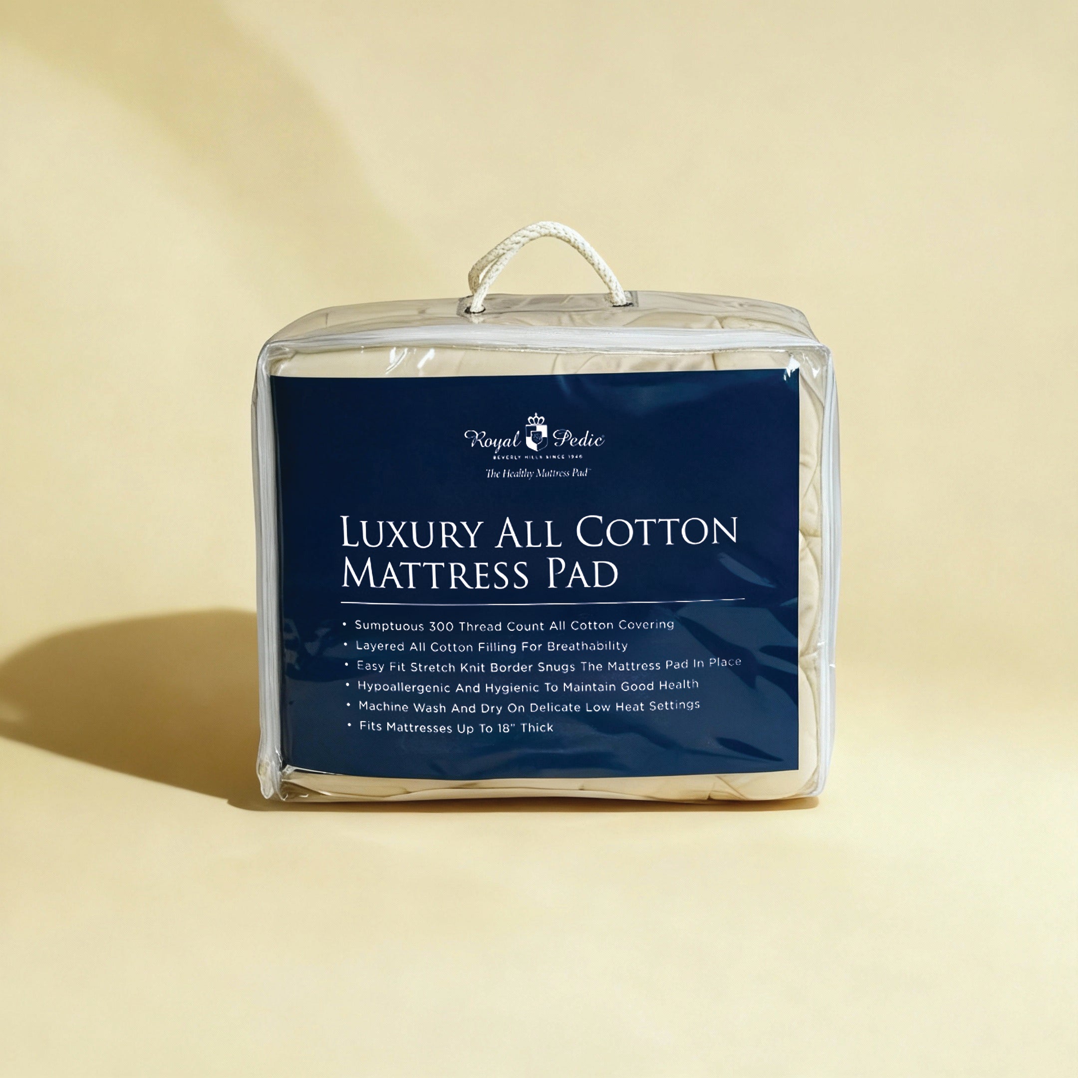 Royal Pedic - Luxury all cotton mattress pad cover