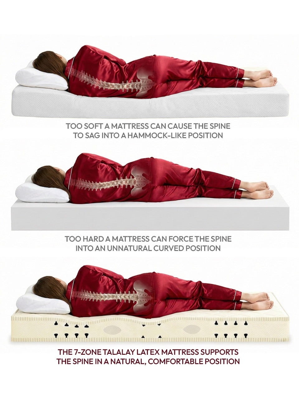 ROYAL PEDIC - Premier Natural Latex Quilt-Top Mattress