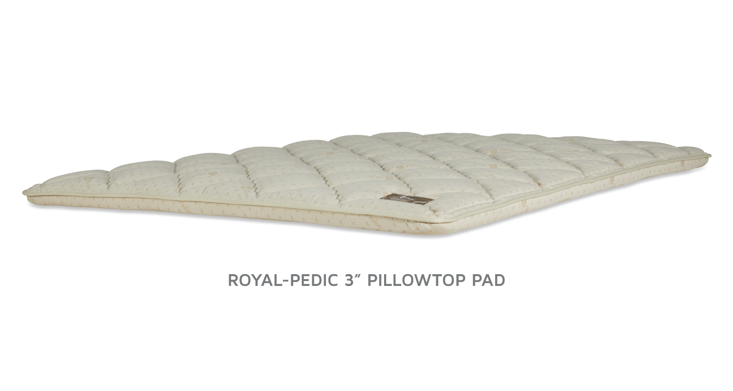 Royal-Pedic Pillowtop Mattress Pads - 3 inch | Allergy Buyers Club