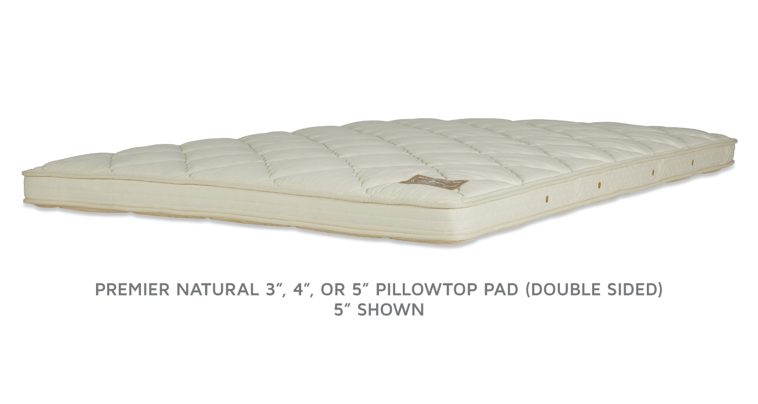 PREMIER NATURAL PILLOWTOP PADS